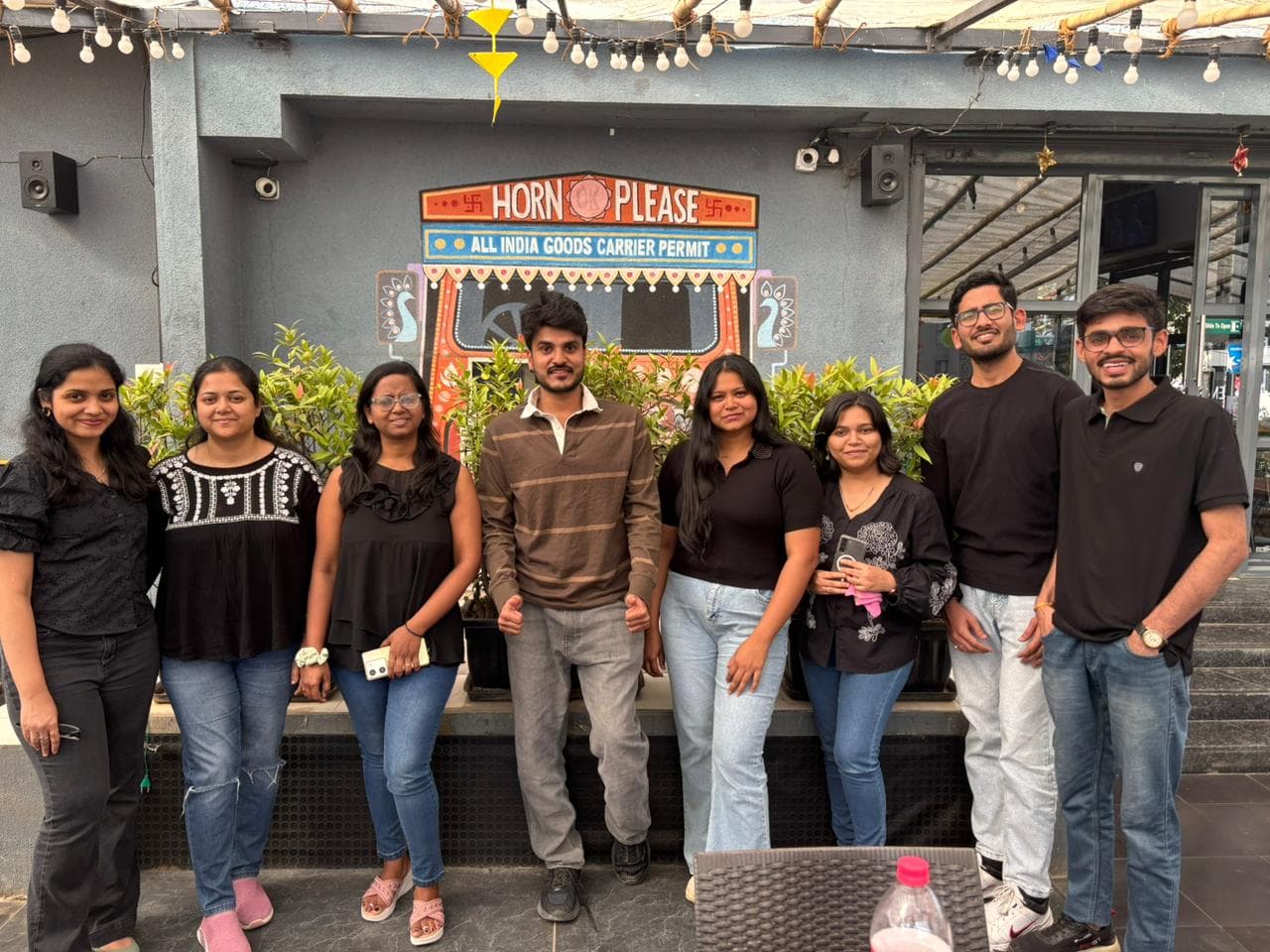 VSquare team members at a casual team outing
