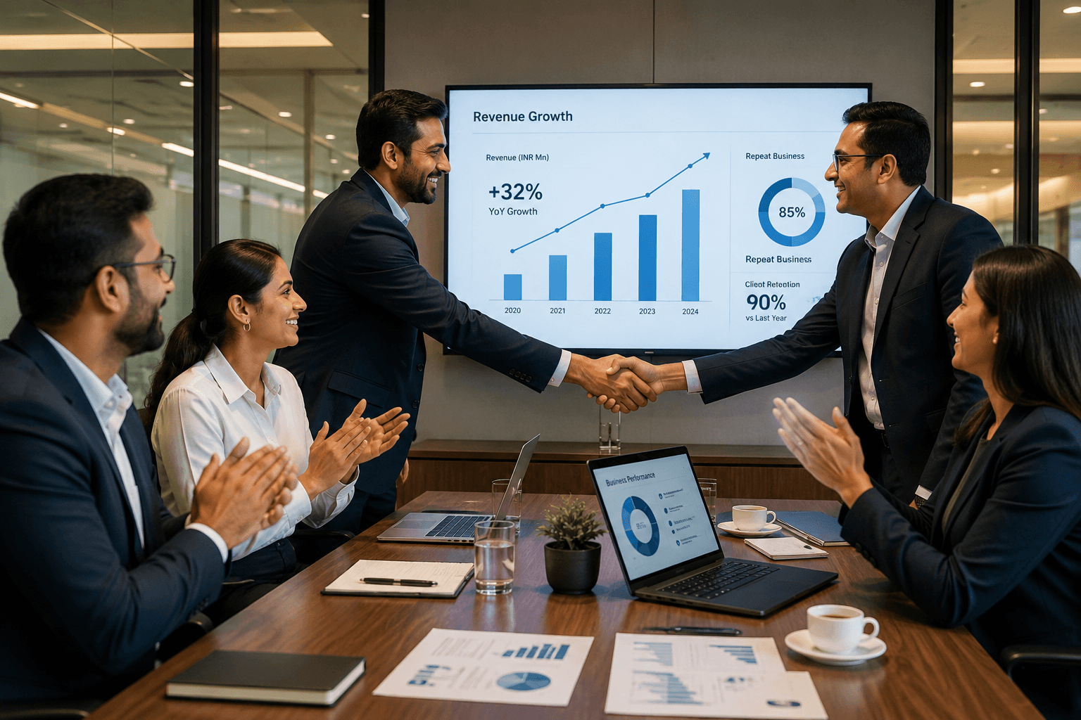 Repeat business growth in 2020
