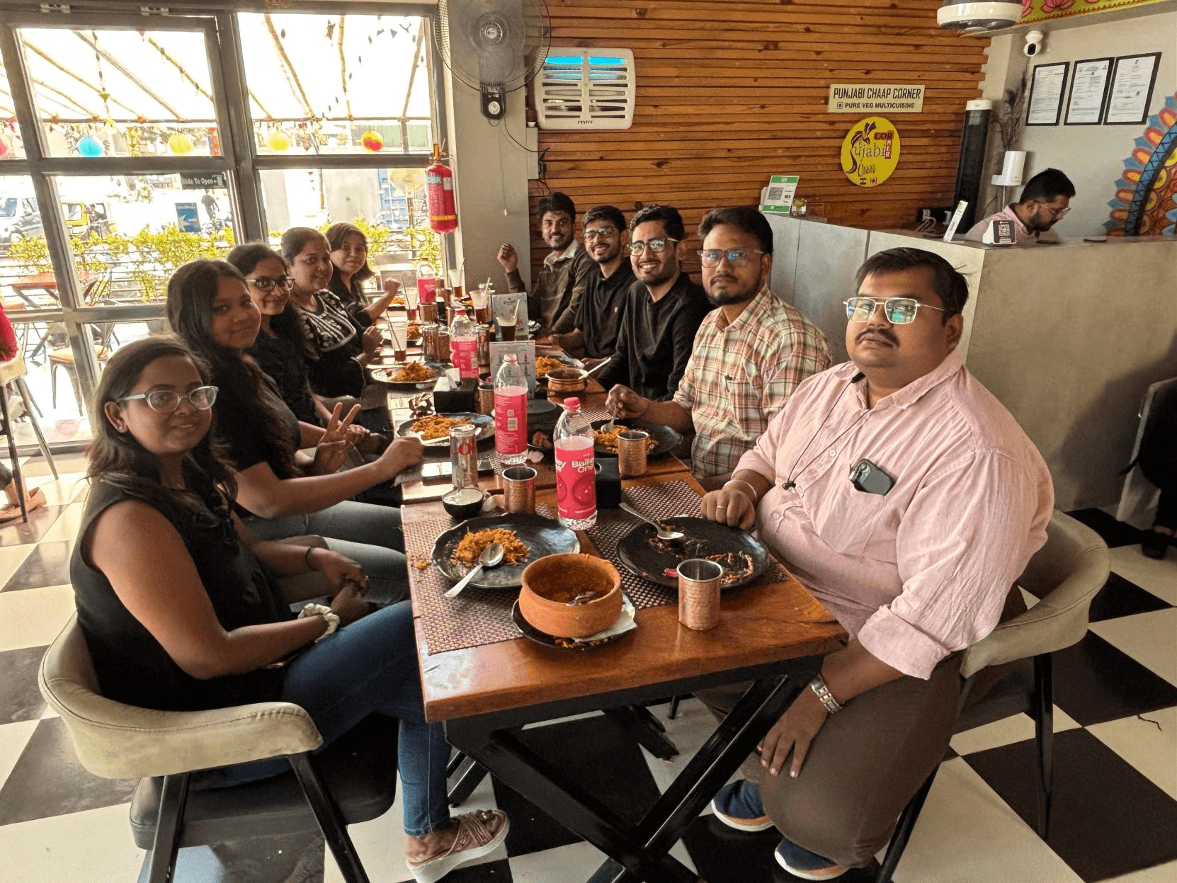 Monthly team lunches at VSquare